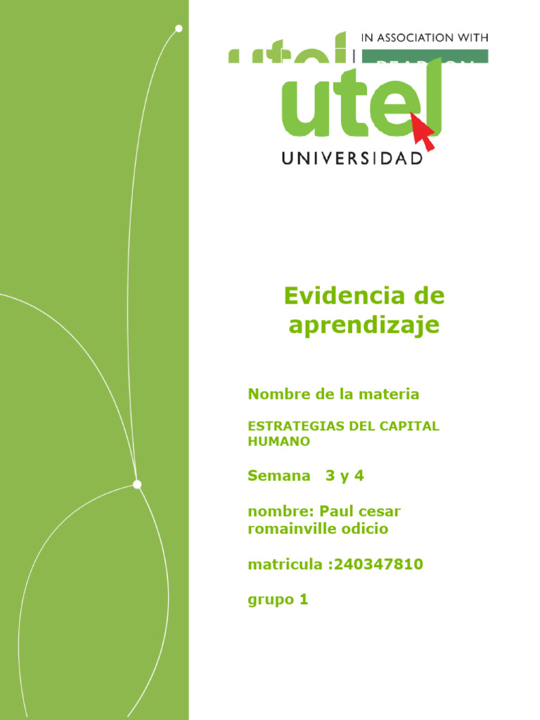 ESTRATEGIAS DEL CAPITAL HUMANO Semana 3 y 4 | PDF | Business | Gestión