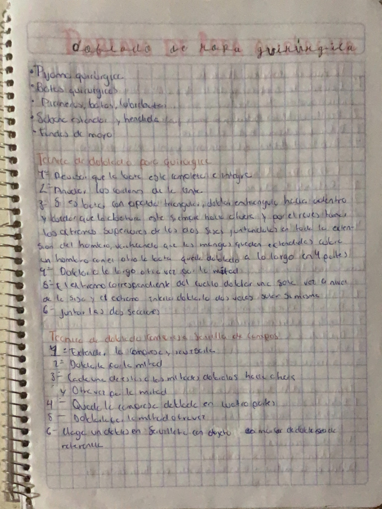 DOBLADO DE ROPA QX | PDF