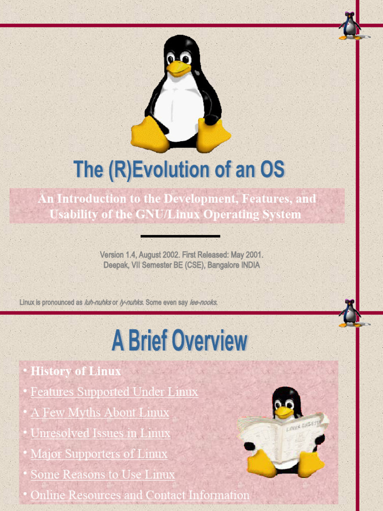Introduction To Linux Os Pdf