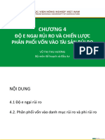 Chương 4: Độ E Ngại Rủi Ro Và Chiến Lược Phân Phối Vốn Vào Tài Sản Rủi