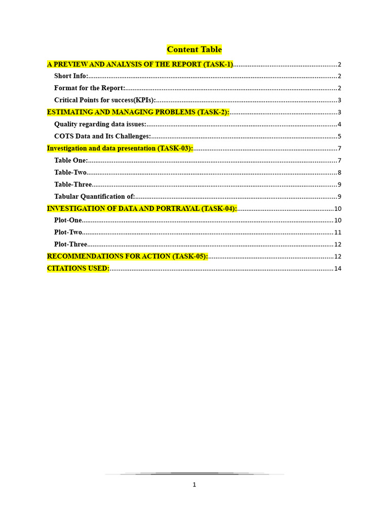 Data Driven CW3 COTS Solution PDF Data Performance Indicator