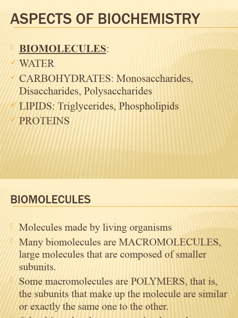 BIOMOLECULES PDF Triglyceride Fatty Acid
