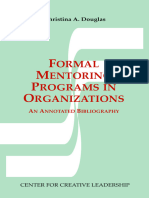 Christina, A. Douglas - Formal Mentoring Programs in Organizations_ an Annotated Bibliography-Center for Creative Leadership (1997)