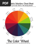 Creative Fabric Selection Worksheet