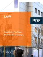 Law Direct Entry Final Year Module Guide 2023-24