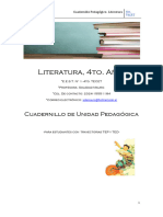 Cuadernillo de Unidad Pedagógica - 4to TECET Literatura - PDF