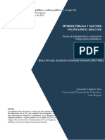 Ficha de Descripción Diciembre de 2015: Opinión Pública y Cultura Política e