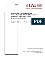 Investigación Pruebas de Laboratorio en Construcciones - Eduardo Martín Baiza Bernal