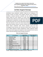 13 - Rata-Rata Anggota Keluarga Kabupaten Pesisir Selatan Per Desember 2018