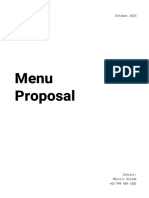 Menu Proposal