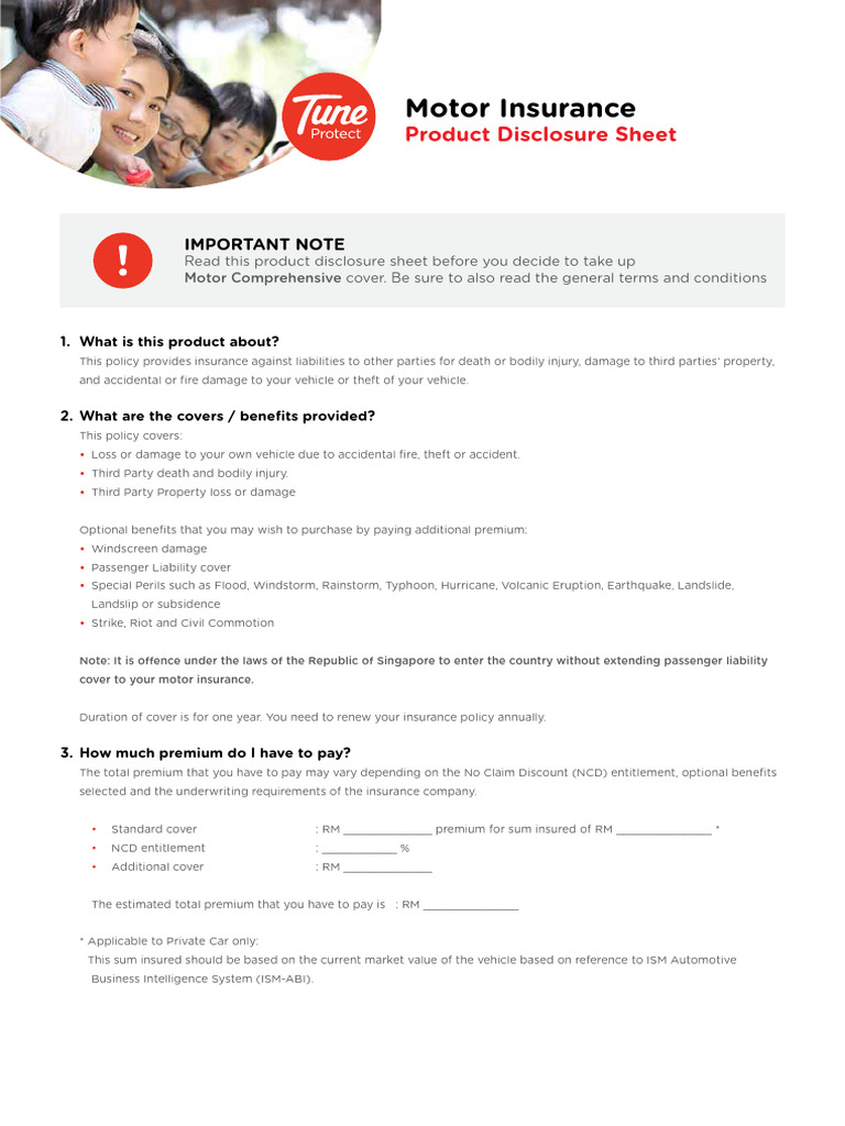 PDS Motor Insurance PDF Insurance Vehicle Insurance