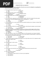 1ST SUMMATIVE TEST IN SCIENCE 6 WITH TOS AND KEY TO CORRECTION New