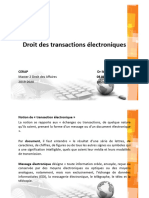 Droit Des Transactions Électroniques - Partie 1