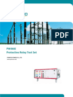 PW466i Protective Relay Test Set Brochure
