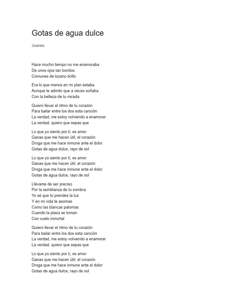 Gotas de Agua Dulce PDF