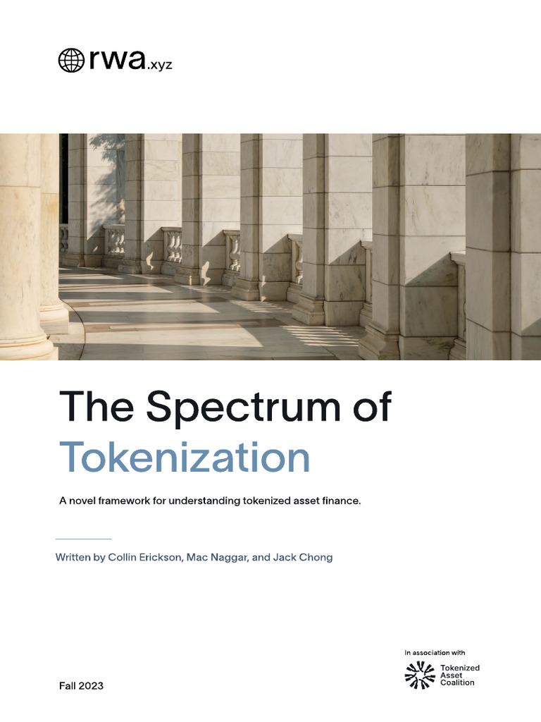 RWA - Xyz - The Spectrum of Tokenization | PDF | Cryptocurrency | Market  Liquidity