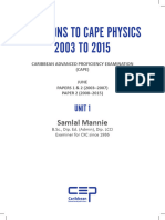 Httpstoaz - Infodocdownloadv2 Solutions To Cape Physics 2003 To 2015 Unit 1pdf PR