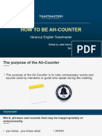 How To Be Ah-Counter