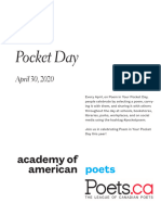 Poem in Your Pocket Day 2020