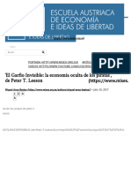 El Garfio Invisible: La Economía Oculta de Los Piratas', de Peter T. Leeson