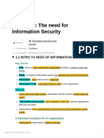 IAS-Chapter 2 The Need For Information Security