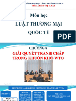 Chuong 8 Giai Quyet Tranh Chap Trong Khuon Kho Wto Dsu