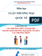 Chuong 10 Cac Phuong Thuc Giai Quyet Tranh Chap TMQT Giua Cac Thuong Nhan