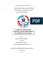 La Conducta Antisocial Del Infractor y Del Delincuente Desde Una Perspectiva Sociologica