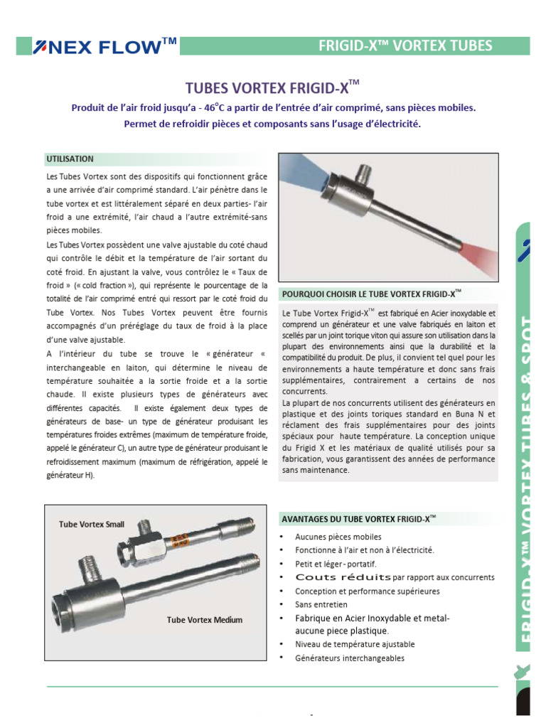 Fiche Tubes Vortex | PDF | Atmosphère de la Terre | Thermodynamique
