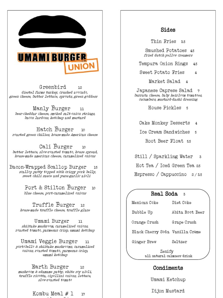 Gourmet Burger Menu | PDF