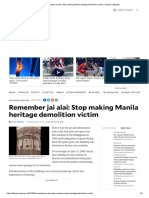 Remember Jai Alai - Stop Making Manila Heritage Demolition Victim - Inquirer Lifestyle