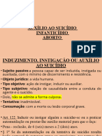 Auxílio Ao Suicídio, Aborto, Infanticídio