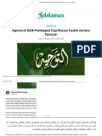 Agenda Di Balik Pembagian Tiga Macam Tauhid Ala Ibnu Taimiyah - NU Online