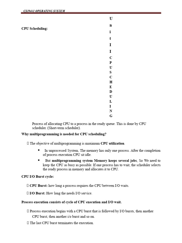 Os - Unit Ii | PDF