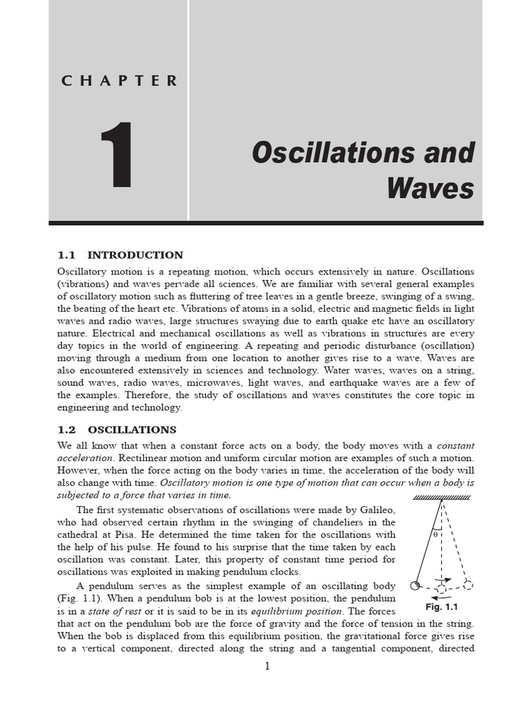 Fundamentals Of Waves And Oscillations