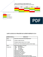 Jadwal Kegiatan Praktik Mankep Kelompok 15B