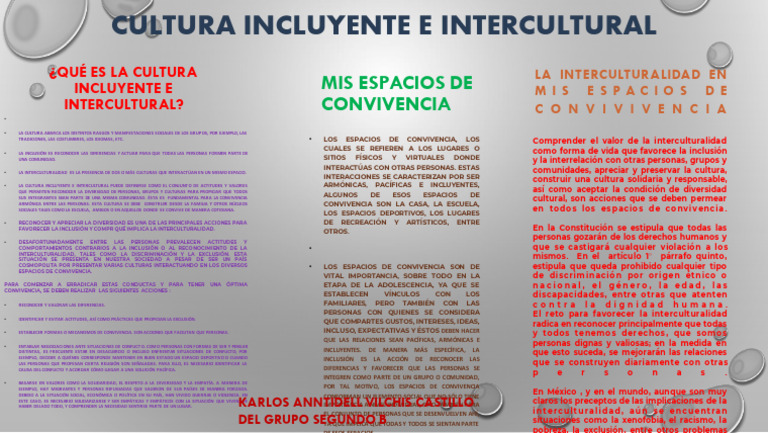Mis Espacios de Convivencia: ¿Qué Es La Cultura Incluyente E ...