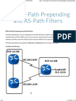Knowledge Base - BGP As-Path Prepending and As-Path Filters
