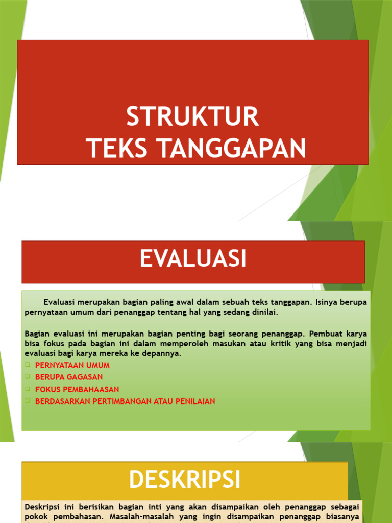 STRUKTUR TEKS TANGGAPAN | PDF