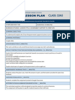 Lesson Plan - Ms Iram