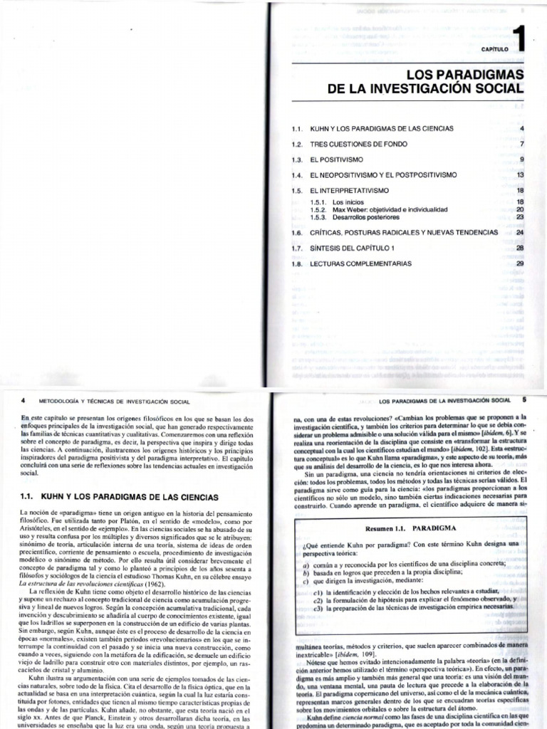 Paradigmas en Investigación Social | PDF | Paradigma | Método científico