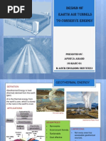 Design of Earth Air Tunnel To Conserve Energy - Final