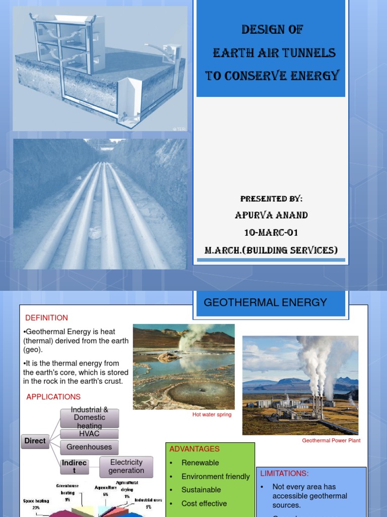 Design of Earth Air Tunnel To Conserve Energy - Final | PDF ...