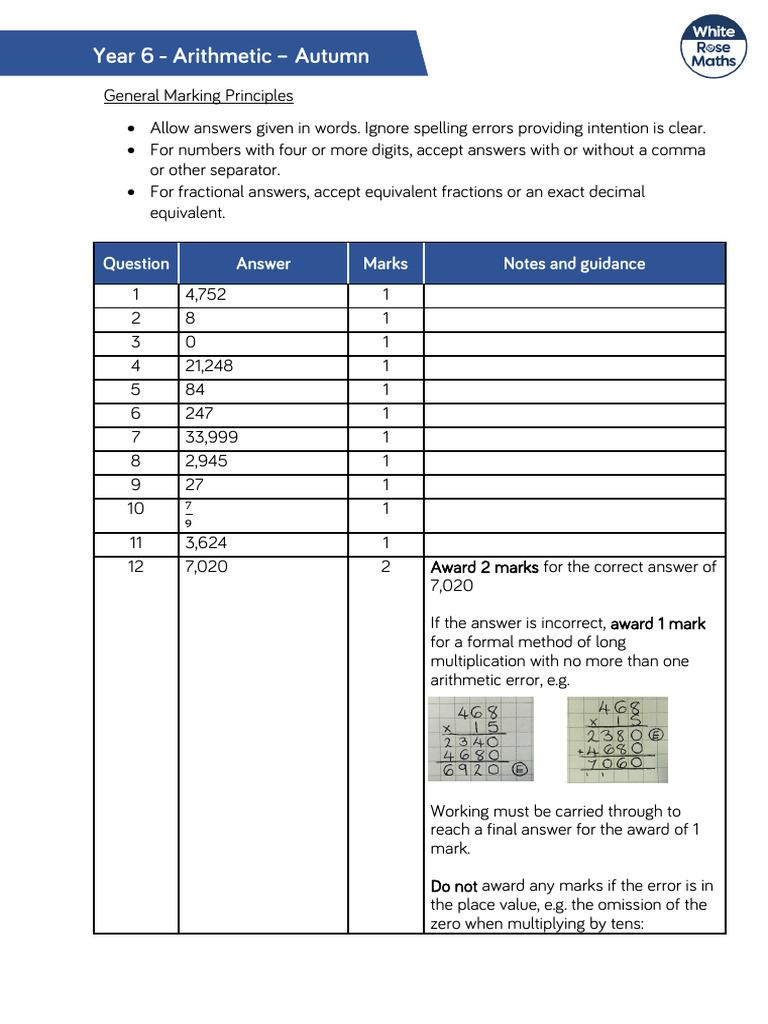 2018 UCAT Arithmetic Marking Scheme | PDF