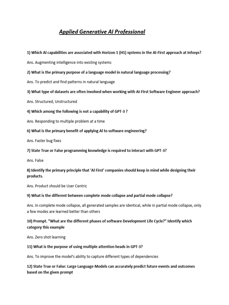 Applied generative ai professional pdf artificial intelligence