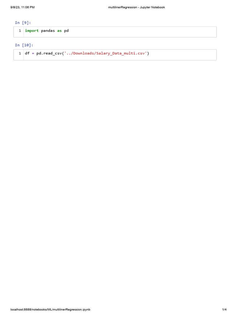 multilinerRegression Jupyter Notebook PDF World Wide 