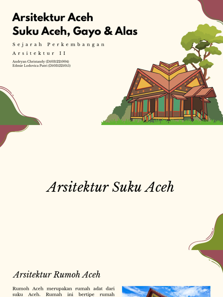 Arsitektur Aceh Gayo Alas Pdf