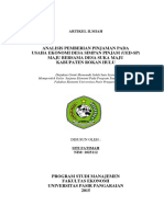 ID Analisis Pemberian Pinjaman Kredit Pada Usaha Ekonomi Desa Simpan Pinjam Ued SP