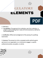 Regulatory Elements