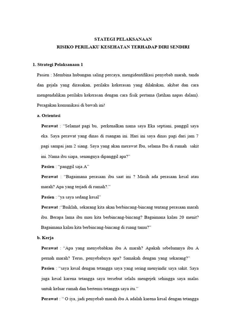 Strategi Mengendalikan Kemarahan Pasien Pdf Pengembangan Diri